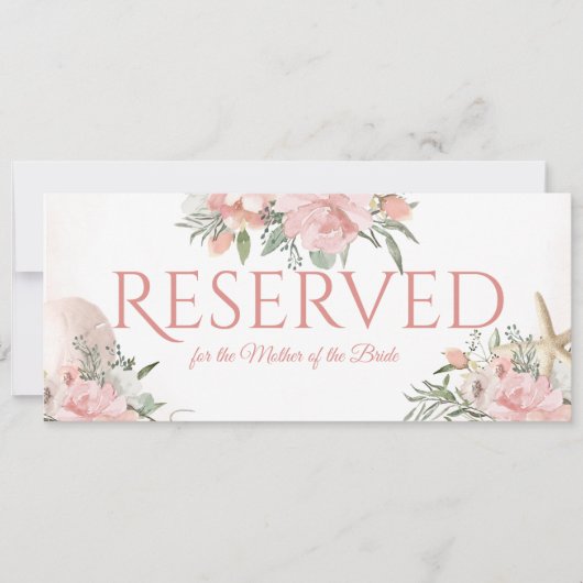 Reserved Floral Beach 招待状 (正面)