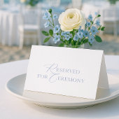 “Reserved for Ceremony” Wedding Seating Card 招待状
