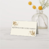 Reserved for Close Family Memorial Funeral Folded プレイスカード (正面)