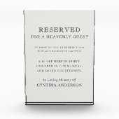 Reserved for Heavenly Guest Wedding Memorial フォトブロック (正面)