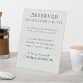 Reserved for Heavenly Guest Wedding Memorial 台座サイン (インサイチュ)