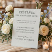 Reserved for Heavenly Guest Wedding Memorial 台座サイン