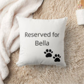 Reserved for the Dog Custom Name Pillow クッション (ブランケット)