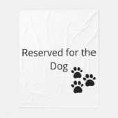 Reserved for the Dog Minimalist Blanket フリースブランケット (正面)
