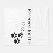 Reserved for the Dog Minimalist Blanket フリースブランケット (正面(横))