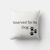 Reserved for the Dog Pillow Minimalist Decor クッション (正面)