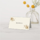 Reserved Funeral Tribute Memorial Funeral Folded プレイスカード (正面)