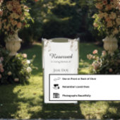 Reserved in Memorial - Wedding Seat Family Sign 横断幕