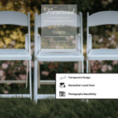Reserved in Memorial - Wedding Seat Sign アクリルサイン