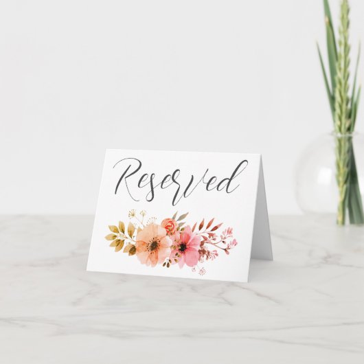 reserved note card tent sign ノートカード (正面)