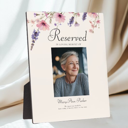 Reserved Seat - 写真メモリアル ベージュ ウェディング フォトプラーク