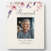 Reserved Seat - 写真メモリアル ベージュ ウェディング フォトプラーク (正面)