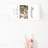 Reserved Seat - 6 Photo Memorial Wedding White 横断幕 (インサイチュ)