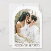 Reserved Seat Arched Photo 結婚's Largeラベル (正面)
