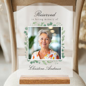 Reserved Seat - Eucalyptus Memorial Wedding アクリルサイン
