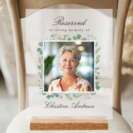 Reserved Seat - Eucalyptus Memorial Wedding アクリルサイン