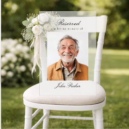 Reserved Seat - Memorial Wedding Photo アクリルサイン