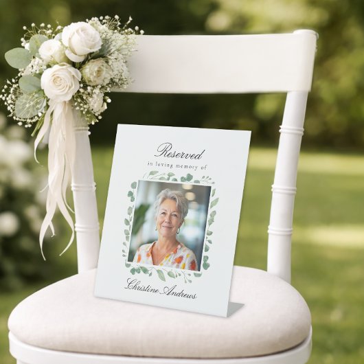 Reserved Seat - Photo Eucalyptus Memorial Wedding 台座サイン