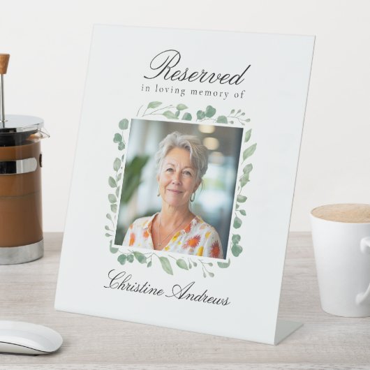 Reserved Seat - Photo Eucalyptus Memorial Wedding 台座サイン (インサイチュ)