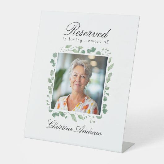 Reserved Seat - Photo Eucalyptus Memorial Wedding 台座サイン (正面)