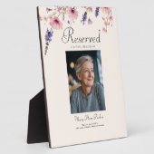 Reserved Seat - Photo Memorial Beige Wedding  フォトプラーク (側面)