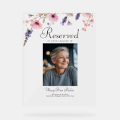 Reserved Seat - Photo Memorial Wedding  アクリルサイン (正面)