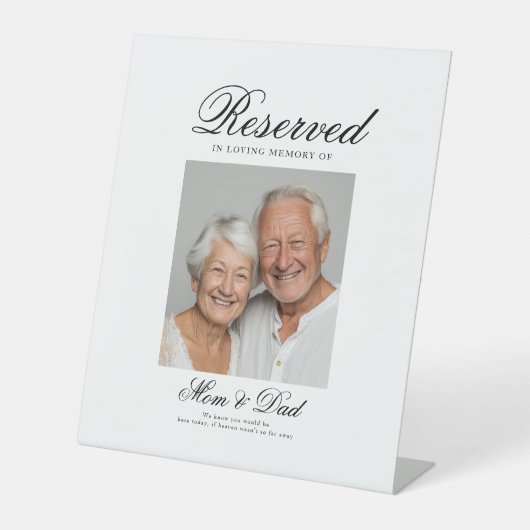 Reserved Seat - Photo Memorial Wedding  台座サイン (正面)