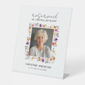 Reserved Seat - Wildflower Photo Memorial Wedding  台座サイン (正面)