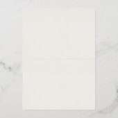 Reserved Seating Wedding Sign  箔招待状 (裏面)