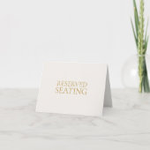 Reserved Seating Wedding Sign Card 招待状 (正面)