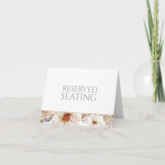 Reserved Seating Wedding Table Sign 招待状 (正面)