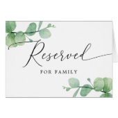 Reserved Sign | Elegant Eucalyptus Garden Wedding (正面横)