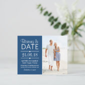Réserver la Date du Mariage | Cartes Avec Photo 招待状 (スタンド正面)