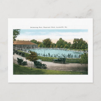 Resevoir Park, Swimming Pool, Louisville，キー ポストカード