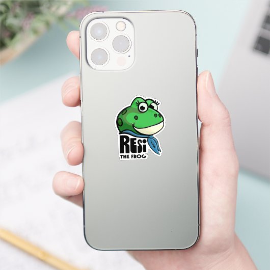 Resi the Frog シール (スマートフォン)