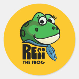 Resi the Frog ラウンドシール