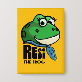 Resi the Frog 缶バッジ