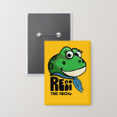 Resi the Frog 缶バッジ (正面/裏面)