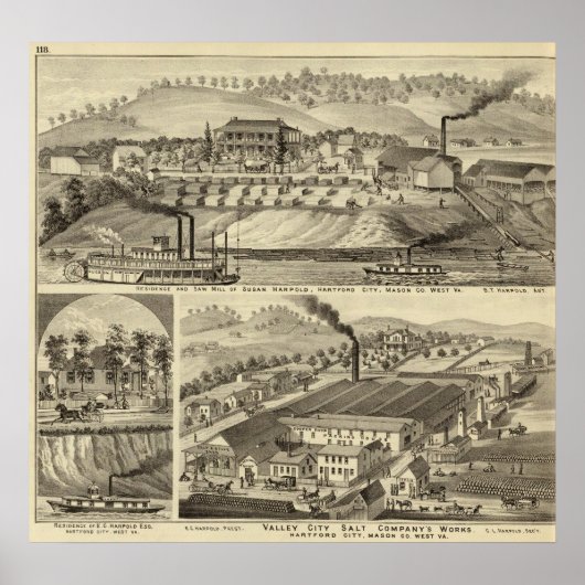 Residence and saw mill of Susan Harpold ポスター (正面)