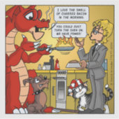 Resident Dragon - I Love the Smell of Chared Bacon シール (正面)