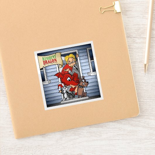 Resident Dragon Original Character Cast Group シール (ノートブック)