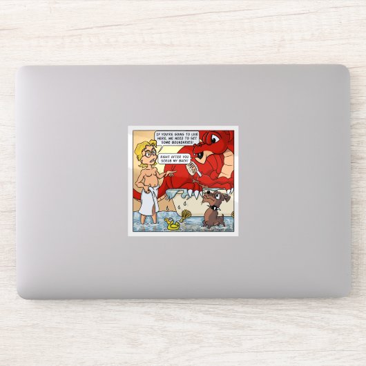 Resident Dragon - Right After You Scrub My Back シール (コンピューター)