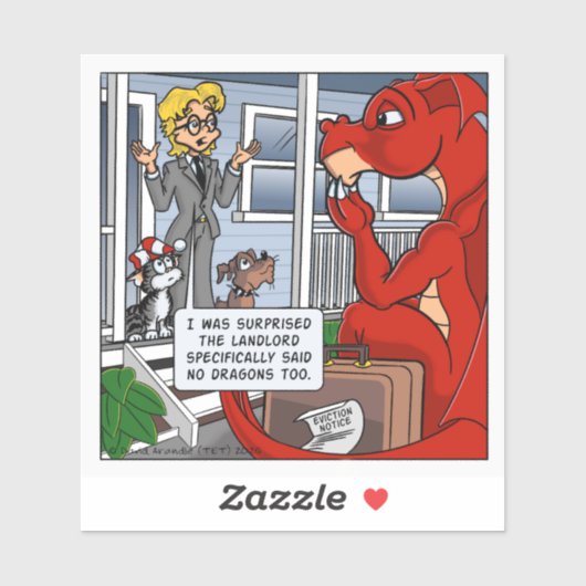 Resident Dragon - The Landlord Said No Dragons シール (シート)