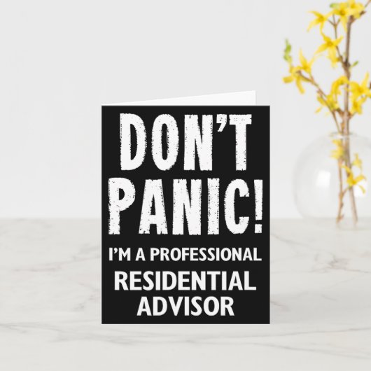 Residential Advisor  カード (黄色い花)