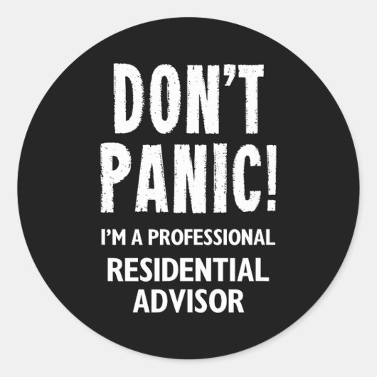 Residential Advisor  ラウンドシール (正面)