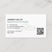 Residential Construction | Brown Drafter 名刺 (裏面)