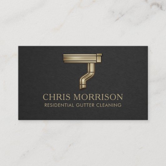 Residential Gutter Cleaning Business Card 名刺 (正面)