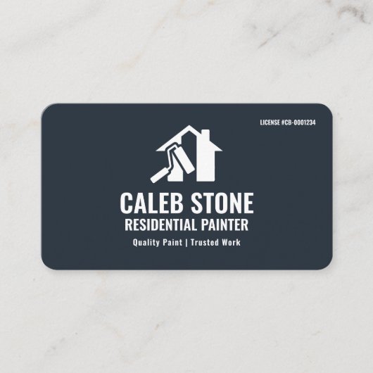 Residential Painter Slate Blue Copper 名刺 (正面)