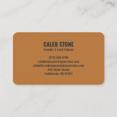 Residential Painter Slate Blue Copper 名刺 (裏面)
