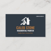 Residential Painter Slate Blue Copper Minimalist 名刺 (正面)